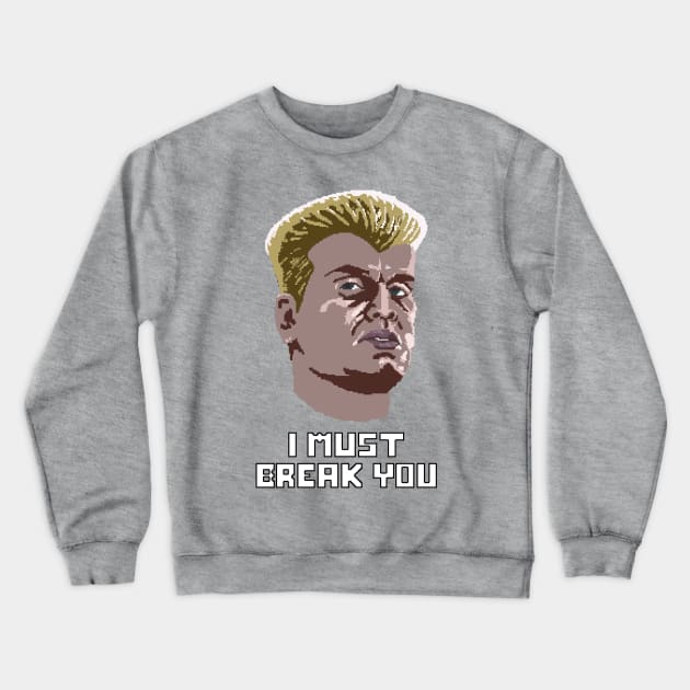 8-Bit 80's - Drago Crewneck Sweatshirt by bizahr